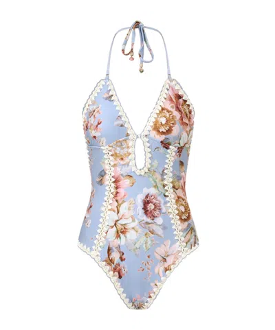 ZIMMERMANN ZIMMERMANN AWAKEN CROCHET KEYHOLE ONE-PIECE SWIMSUIT