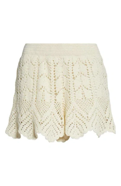 Zimmermann Awaken Crochet Shorts In White