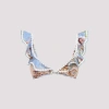 Zimmermann Spliced Print Awaken Crochet Tri Bikini Top In Multi