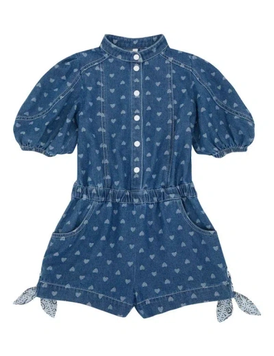 Zimmermann Awaken Denim Playsuit In Blue