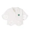 Zimmermann Awaken Embroidered Scalloped Cotton Shirt In White