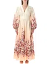 Zimmermann Awaken Plunge Maxi Dress Women In Neutral