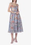 Zimmermann Awaken Floral Print Midi Dress In Multi