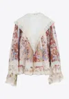 Zimmermann Awaken Lace-trimmed Blouse In Multi