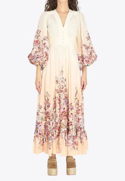 ZIMMERMANN AWAKEN PLUNGE MAXI DRESS