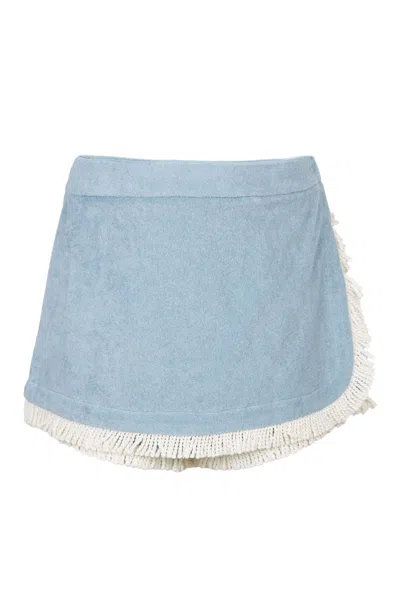 Zimmermann Awaken Terry Skort In Blue