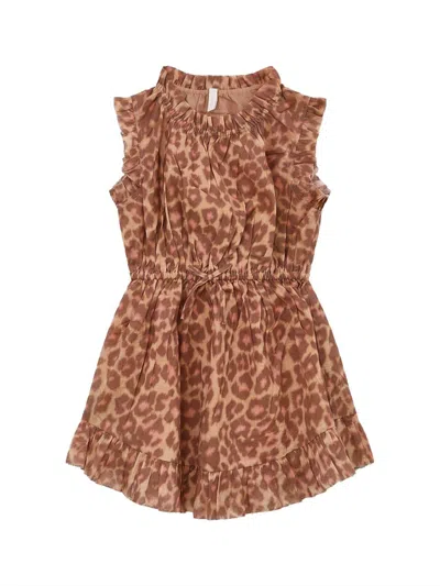 Zimmermann Baby's, Little Girl's & Girl's Patience Leopard Flip Dress In Brown