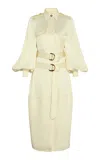 Zimmermann Balance Cargo Midi Dress In Yellow