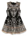 Zimmermann Sleeveless Mini Dress With Floral Patterns