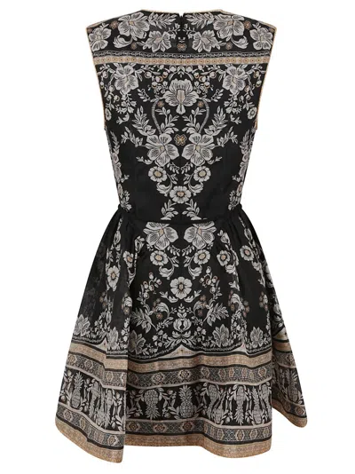 ZIMMERMANN BALANCE PEPLUM MINI DRESS