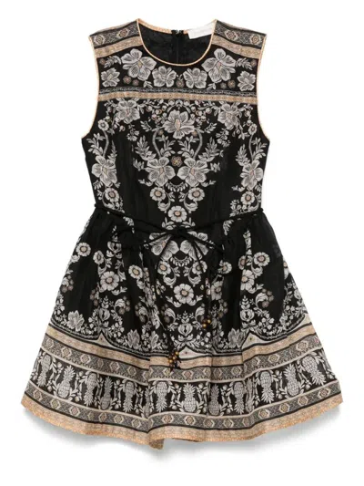 Zimmermann Balance Peplum Mini Dress Clothing In Black