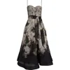Zimmermann Balance Picnic Dress In Black Hydrangea