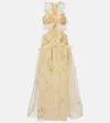 Zimmermann Balance Ruffled Silk Organza Maxi Dress