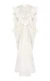 Zimmermann Balance Waterfall Dress In Ivory