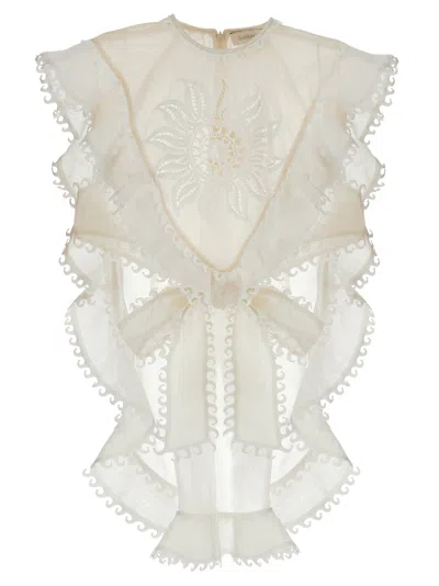 Zimmermann Balance Waterfall Tops White
