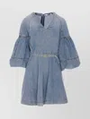 Zimmermann Short Light Blue Denim Dress