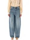 Zimmermann Denim Barrel Sketch Illustr In Neptune