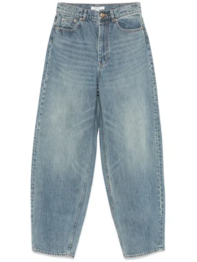 Zimmermann Denim Barrel Sketch Illustr In Blue