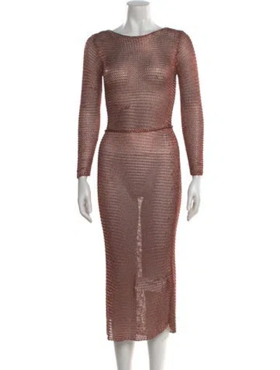 Pre-owned Zimmermann Bateau Neckline Long Dress