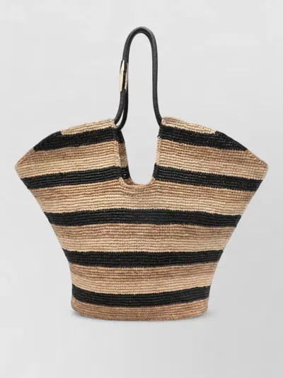 Zimmermann Beach Tote Bag Striped Pattern Dual Handles In Multi