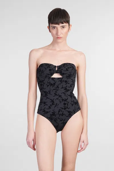 Zimmermann Wylie Textured One-piece Swimsuit In Black