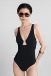Zimmermann Rhiannon Wire Front 1pc Clothing In Black
