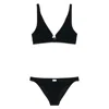Zimmermann Rhiannon Wire-front Two-piece Swimsuit In Black