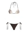 Zimmermann Beaded Mahon Triangle Bikini In Multi