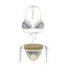Zimmermann Beige Floral Swimwear In White