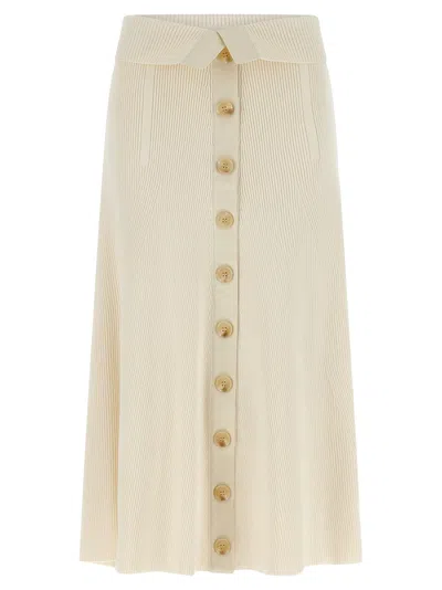 Zimmermann Beige Viscose Midi Women's Skirt