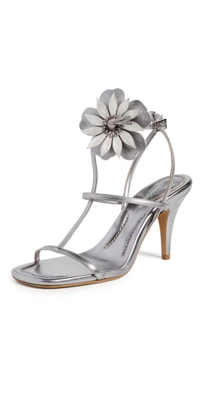 Zimmermann Belara 85 Sandals Silver