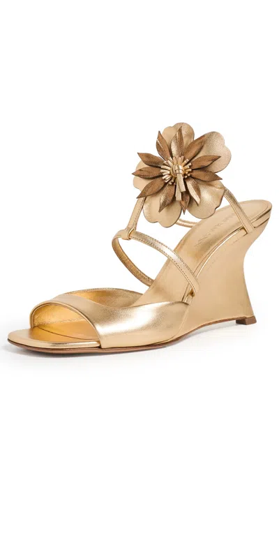 Zimmermann Belara Wedges 85 Gold