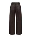Zimmermann Belt And Loop Leather Pants In Black