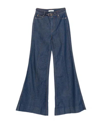 Zimmermann Belt Loop Jeans In Blue