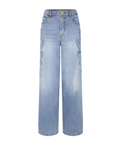 Zimmermann Belt Loop Jeans In Blue