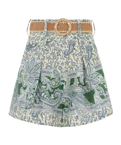 ZIMMERMANN BELT-LOOP SHORTS