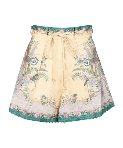 Zimmermann Belt Loop Shorts In Multi