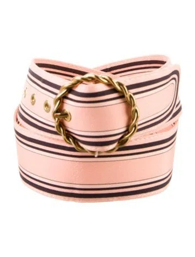 Pre-owned Zimmermann Belt In Pink
