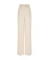 Zimmermann Matchmaker Straight-leg Linen Trousers In Nude