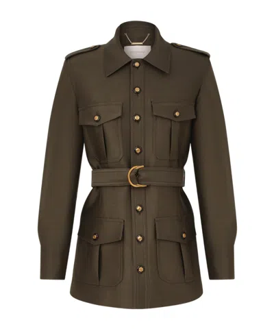 Zimmermann Belted Jacket In Green