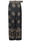 ZIMMERMANN BELTED PRINTED TROUSERS