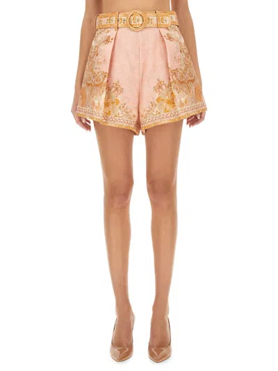 ZIMMERMANN ACACIA TUCK SHORTS