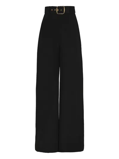 Zimmermann Belted Trousers In Black