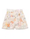 Zimmermann Crush Belted Mini Tuck Skort In Multi