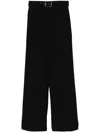 Zimmermann Belted Wide-leg Trousers In Black