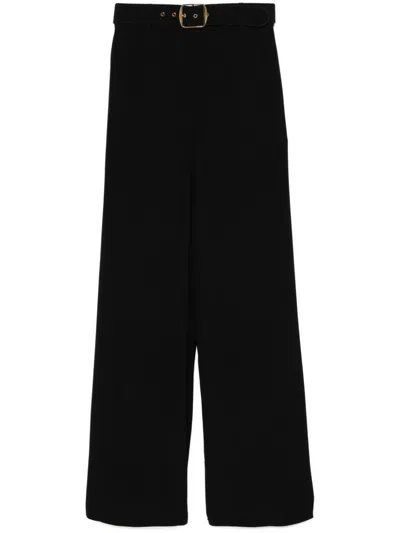 ZIMMERMANN BELTED WIDE LEG TROUSERS