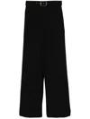 Zimmermann Belted Wide-leg Trousers In Black