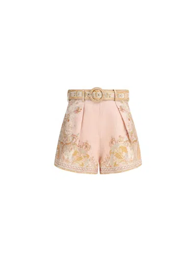 Zimmermann Bermuda Shorts In Pink