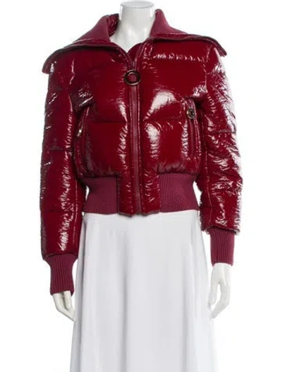 Pre-owned Zimmermann Biker Jacket In Red