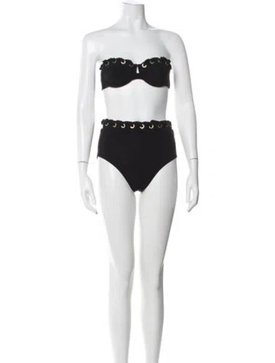Pre-owned Zimmermann Bikini In Black